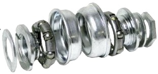 Bottom Bracket Set 28TPI for 1 pc Cranks