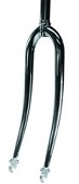 Fork, universal replacement for 26" wheel 1" (25.4mm) Steerer Tube Chrome