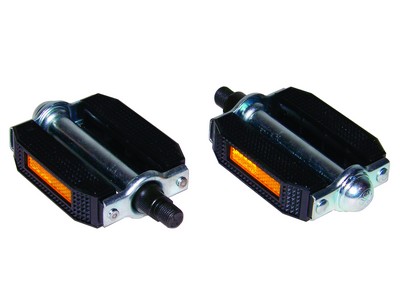 Pedals, 1/2" Rubber block, Pair, black