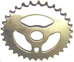 Sprocket, 32T Steel Chrome 1/2 X 3/16