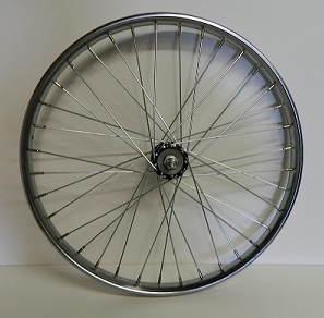 Wheel Front 26 X 2.125 K/O Hub, Steel Chrome Worksman rim for INB/G & M2600