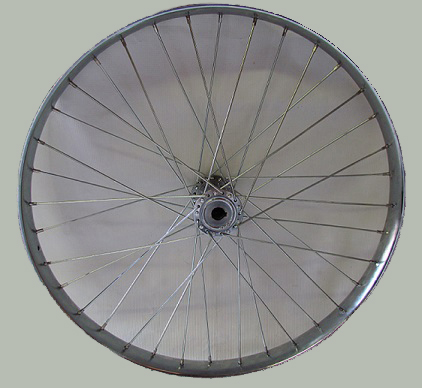  Wheel 26" Drive Side Worksman Steel Rim, 36-11ga spokes for M2626 Mover Tricycle