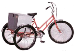 Tricycle Worksman Adaptable (ADC) Industrial Tricycle with Cabinet - Coaster Brake 