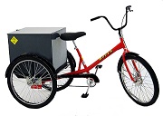 Tricycle Worksman Mover (M2626) Industrial Tricycle with Jumbo Cabinet - Coaster Brake 