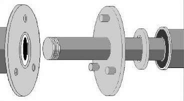 Worksman Executive Trike Rear Axle 3/4 X 29-1/2" With Drive Plate