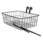 Basket Front Steel Medium Black 18" X 13" X 6"