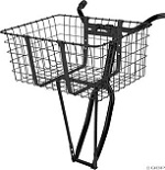 Basket Front Steel Large 21" X 14.75" X 9" Black