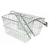 Basket Rear, Large, Double Basket with integrated carrier, 18" X 7" X 12"