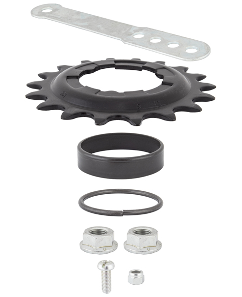 Sprocket & Trim pack, 18T for Shimano Coaster Brake Hub