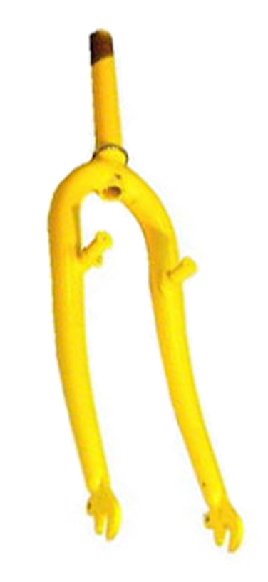 Fork Yellow for Husky T-326 Industrial Trike, 26" with brake bosses