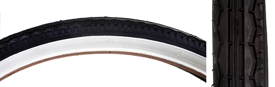 Tire 26 X 1.75 Black wall Black Classic Street Tread