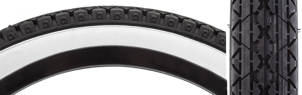 Tire 20 X 2.125 White Wall Street Cross Cut