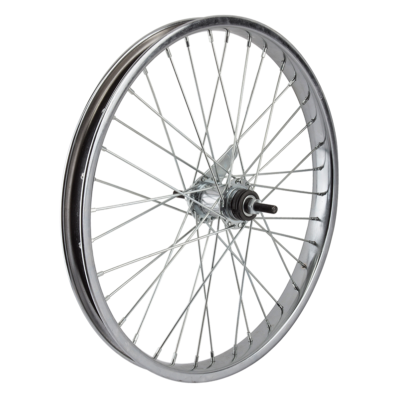 Wheel 20 X 1.75 Chrome Steel Coaster Brake w/ 36 12 ga. Spokes & KT Coaster Brake. Includes Trim Kit