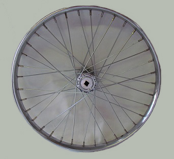 Wheel 24" Drive Side Worksman Steel Rim W/ 36-11ga Spokes for Adaptable (ADP) Tricycle